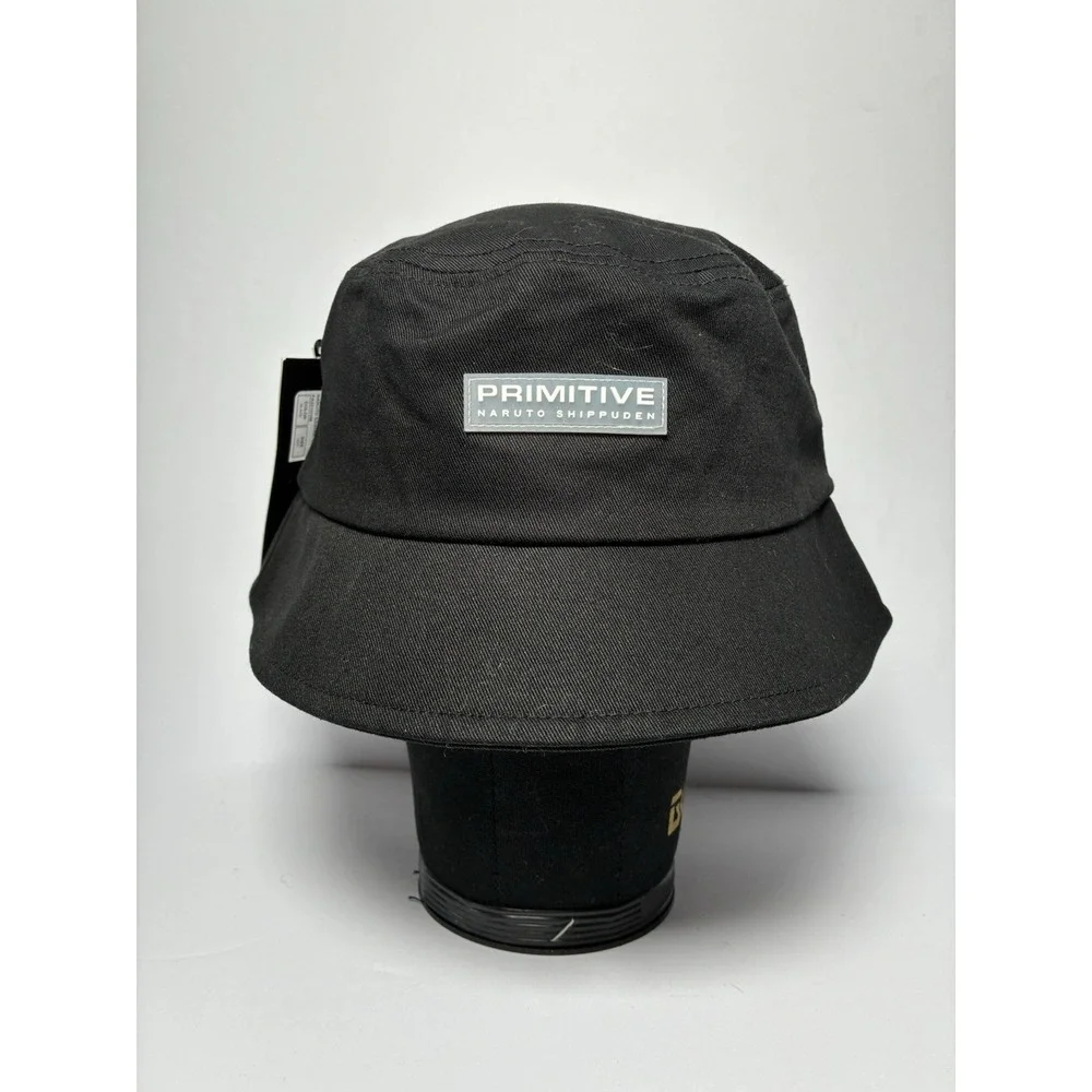 NEW Primitive x Naruto‎ Shippuden Sasuke Bucket Hat Black Anime Sasuke Uchiha